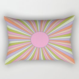 Rainbow Sun Rectangular Pillow