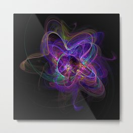 Tranquil Quintessesnce Metal Print | Spectral, Rendered, Contemporary, Engery, Fractal, Math, Harmony, Modern, Tranquil, Abstract 