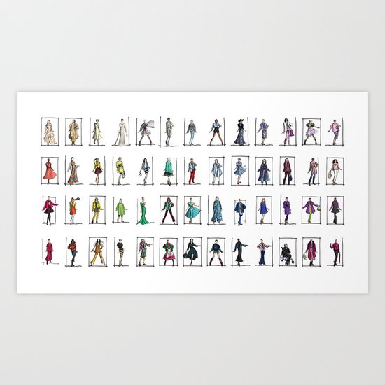 Fashion Rainbow Art Print