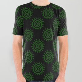 Shamanic healing symbol pattern 7 All Over Graphic Tee