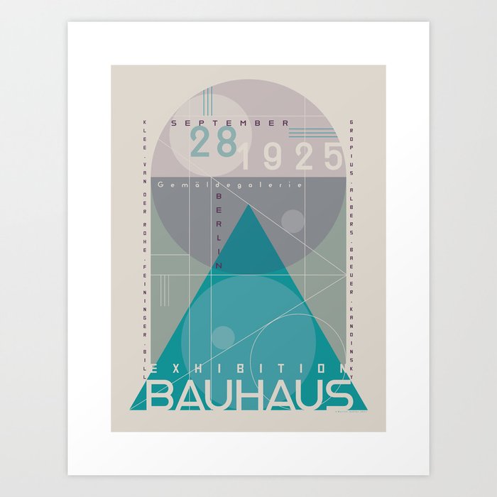 Bauhaus Exhibition Poster X Art Print