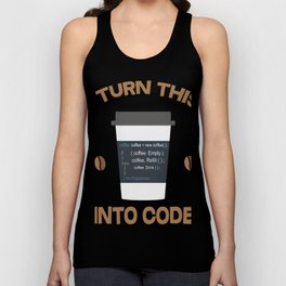 Programmer T-Shirt For Coffee Lover. Tank Top