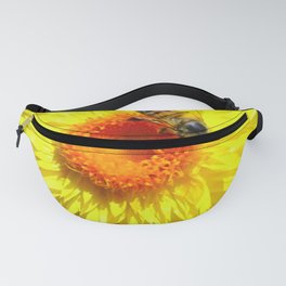 Yellow Paper Daisy with Bee Fanny Pack