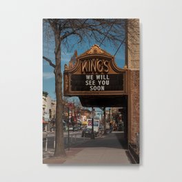 Kings Theater 02 Metal Print | Downtown, Architecture, Kingstheatre, Street, Photo, Town, Unitedstates, Northamerica, Newyork, Landmark 