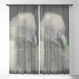 Fierce Spiked Vulture Sheer Curtain