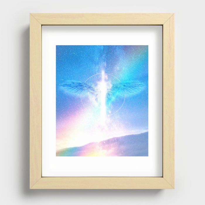 Archangel Michael The Protector Recessed Framed Print