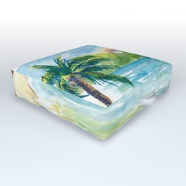Pitons Saint Lucia with Incredible Caribbean Sunset In Soufriere Bay Outdoor Floor Cushion