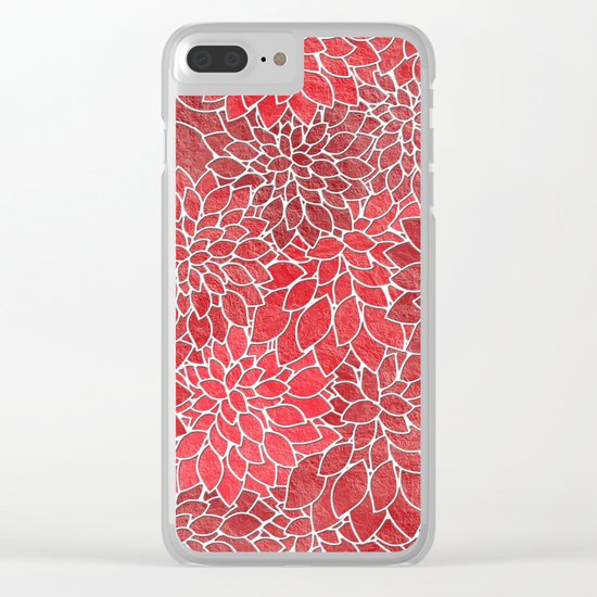 Floral Abstract 20 Clear iPhone Case