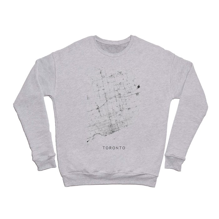 Toronto White Map Crewneck Sweatshirt
