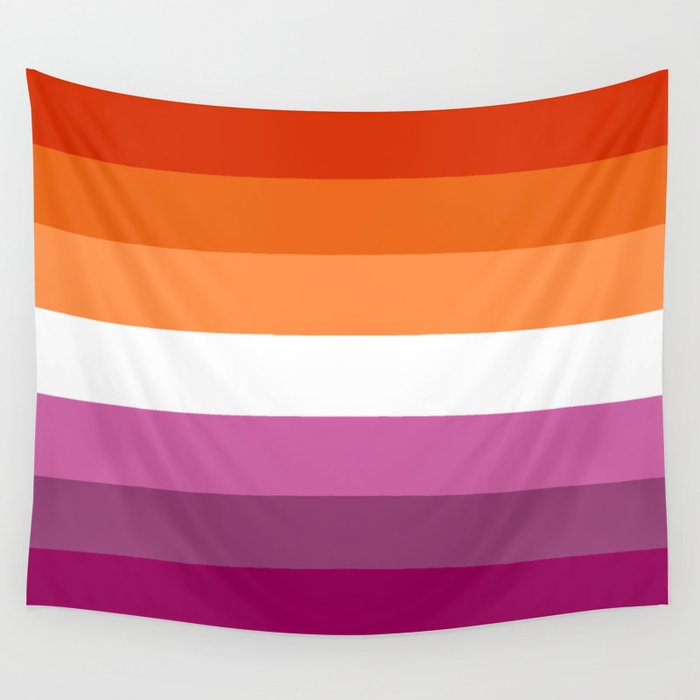 Lesbian Pride Flag Wall Tapestry