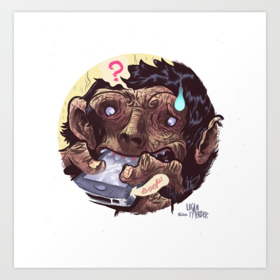 IPhone of the Apes Art Print