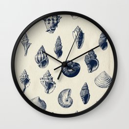 Vintage Seashell pattern Wall Clock