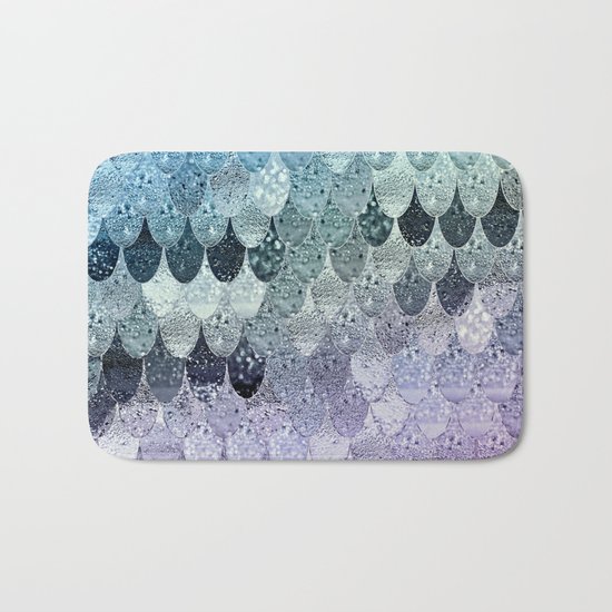 SUMMER MERMAID - HAPPY RAINBOW Bath Mat