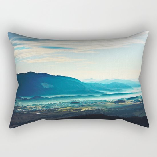 Blue Vista Rectangular Pillow