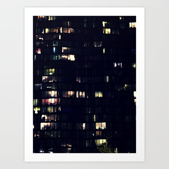 Night Time Lights Art Print