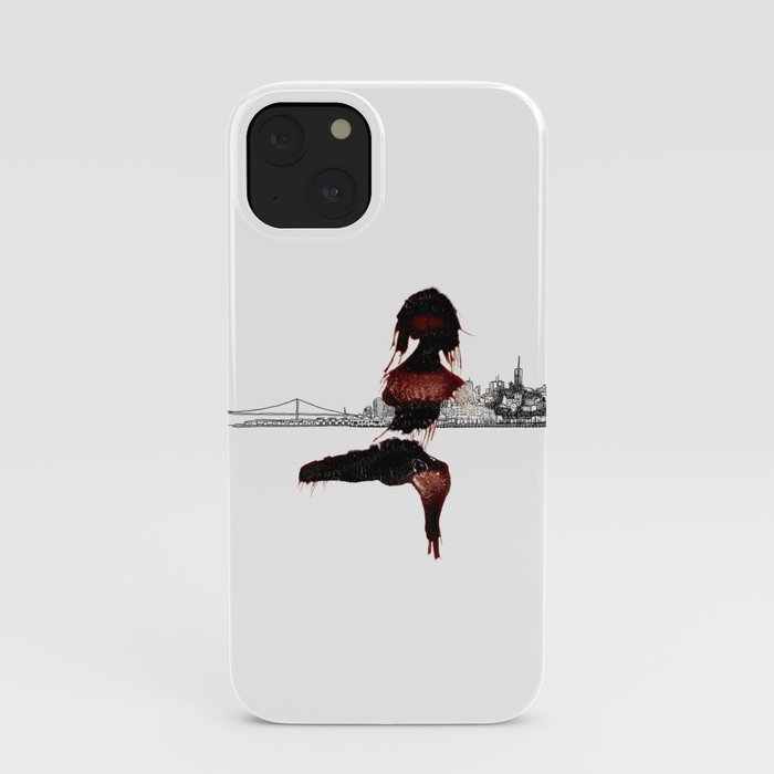 Blood Woman in The City iPhone Case