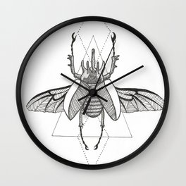 Stag Beetle Wall Clock