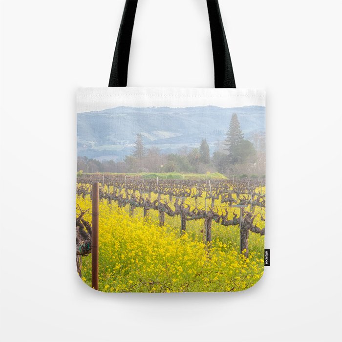 Wildflowers and Fog Tote Bag