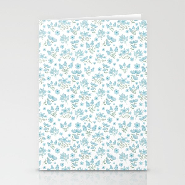Beautiful and cute plants with blue color Stationery Cards