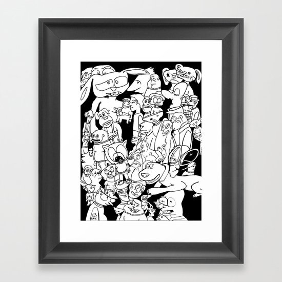 Animal Evolution Framed Art Print