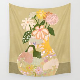 Flowers in The Vase Wall Tapestry