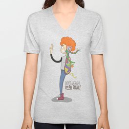 Don't Worry, I'm All Right! V Neck T Shirt