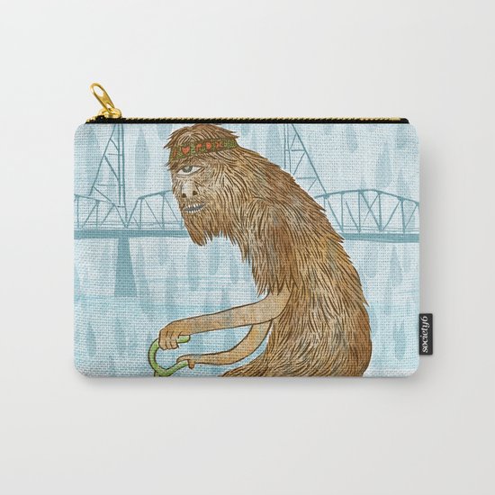 Dirty Wet Bigfoot Hipster Carry-All Pouch