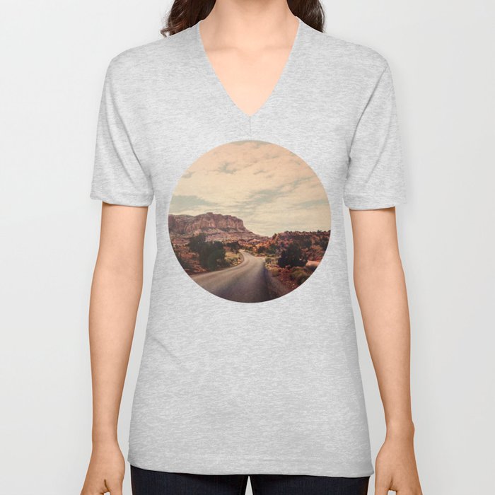 Desert Solitude V Neck T Shirt