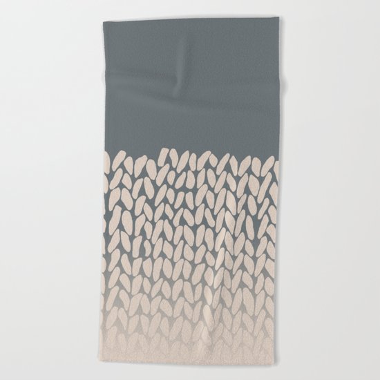 Half Knit Ombre Nat Beach Towel