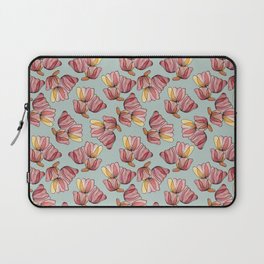 Red and yellow watercolour tulips illustration Laptop Sleeve