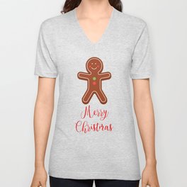 Gingerbread man V Neck T Shirt