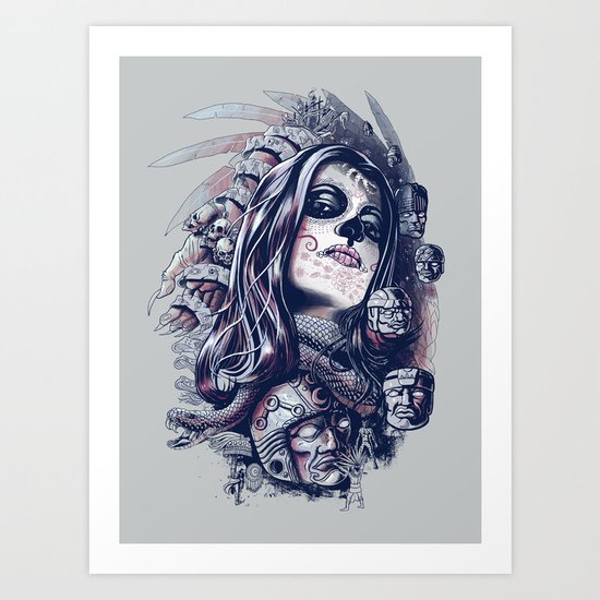 Coyolxauhqui Art Print