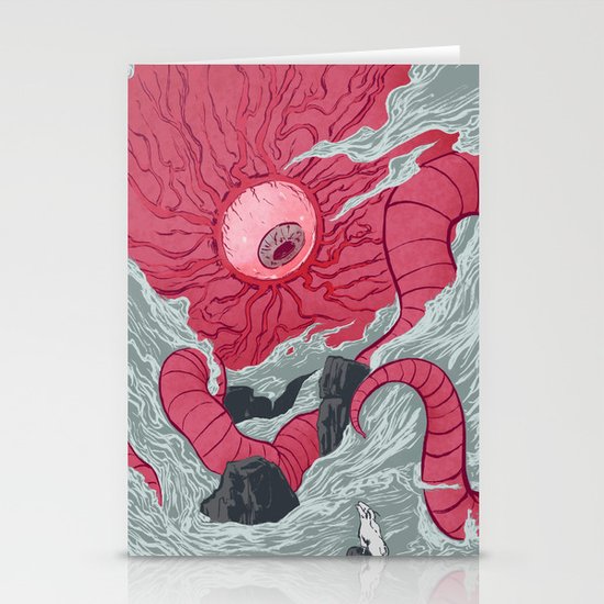 Crawling Eyes Stationery Cards