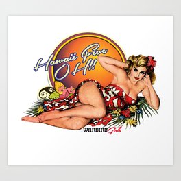 Hawaii Five OH!- Warbird Girls Art Print