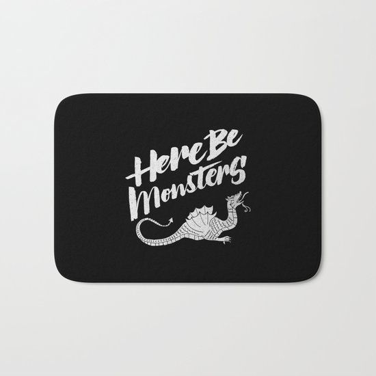 HERE BE MONSTERS Bath Mat