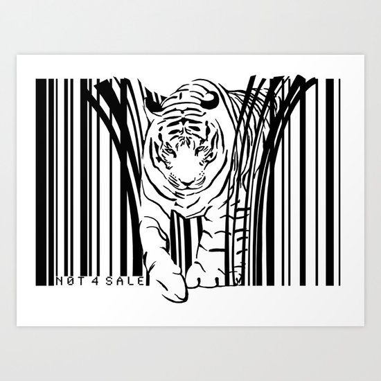 Tigers extinct in 12 years? Art Print