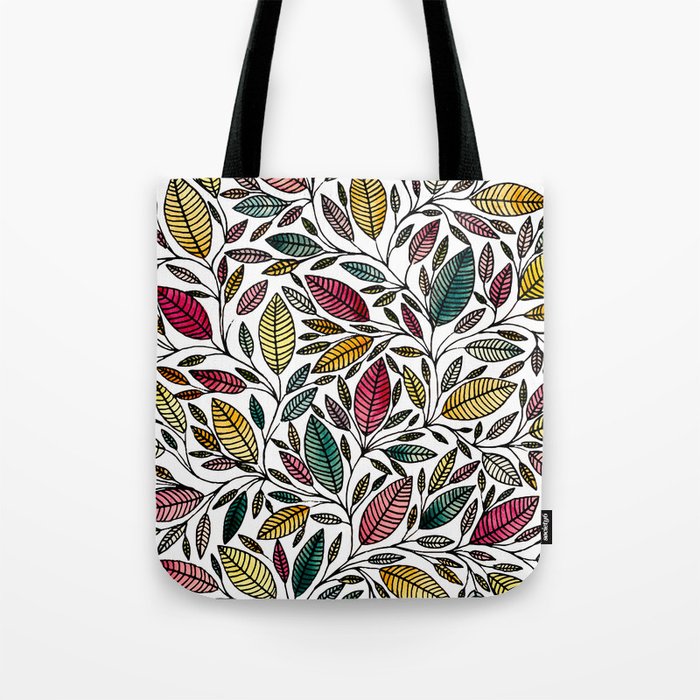 Floral Illustration - Leaf - No*29 Tote Bag by MARY ZOLES | Society6
