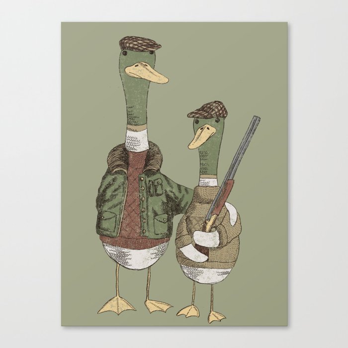 Hunting Ducks Canvas Print