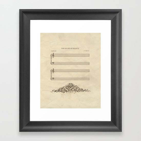 The Sound of Silence Framed Art Print