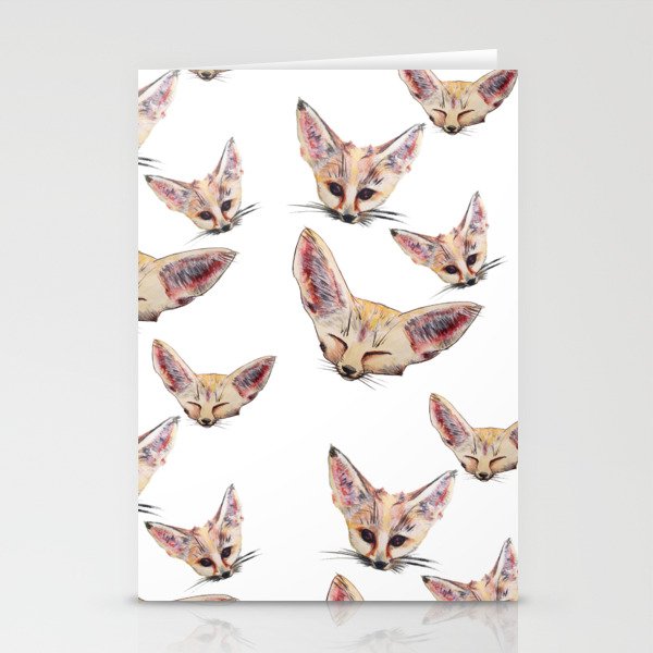 Fennec Foxes Stationery Cards