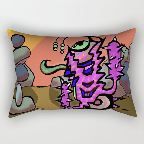 The Bobblegrinder Rectangular Pillow
