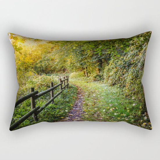 An Autumn Walk Rectangular Pillow
