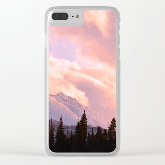Rose Quartz Turbulence Clear iPhone Case