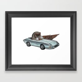 Owl Car Framed Art Print