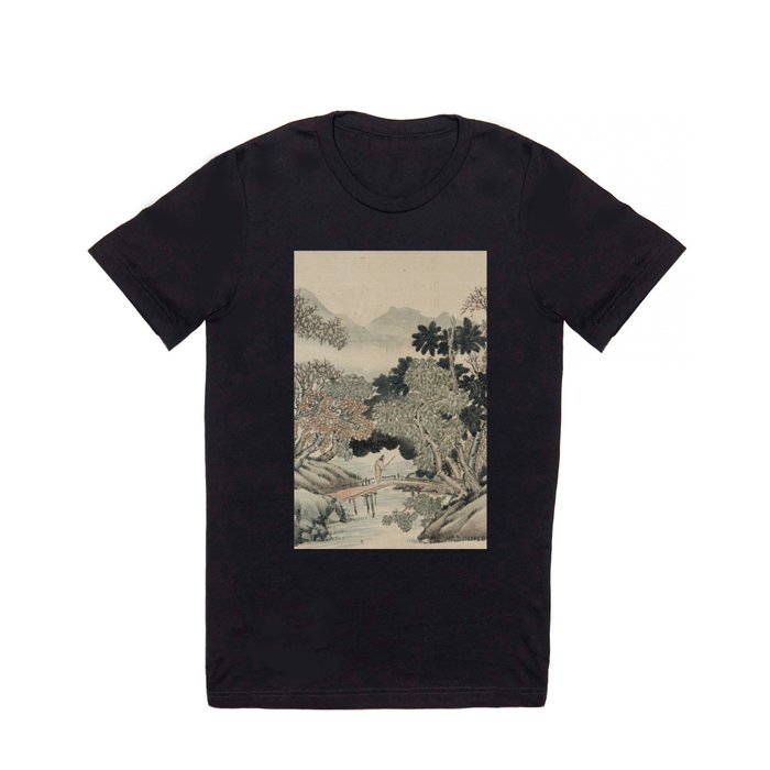 Vintage Japanese Landscape Painting T Shirt