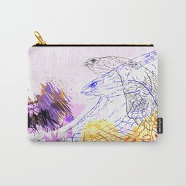 paintind birds Carry-All Pouch | Painting, Digital, Ink, Acrylic 