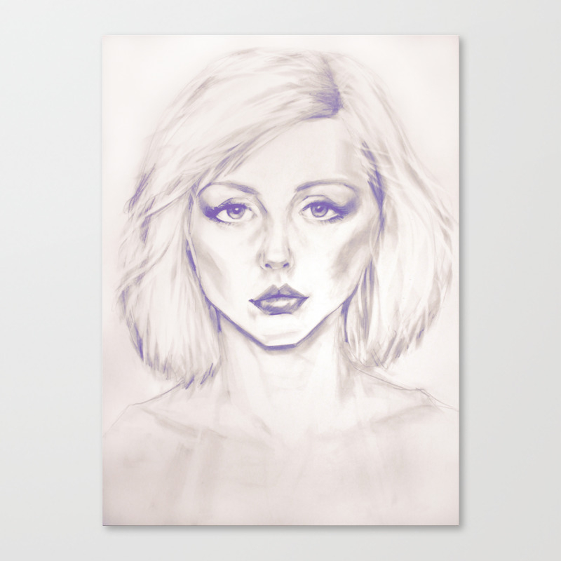 Debbie Harry From Andy Warhol Famous Picture Canvas Print By Smog