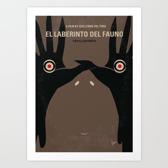 No061 My Pans Labyrinth minimal movie poster Art Print