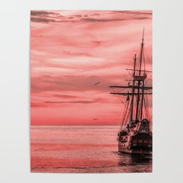 dream sailing boat  Poster