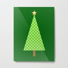 Lime Green Polka Dot Modern Christmas Tree Metal Print | Graphicdesign, Pattern, Christmastree, Polkadots, Modern, Emeraldgreen, Holidays, Moderntree, Limegreen, Mid Century 